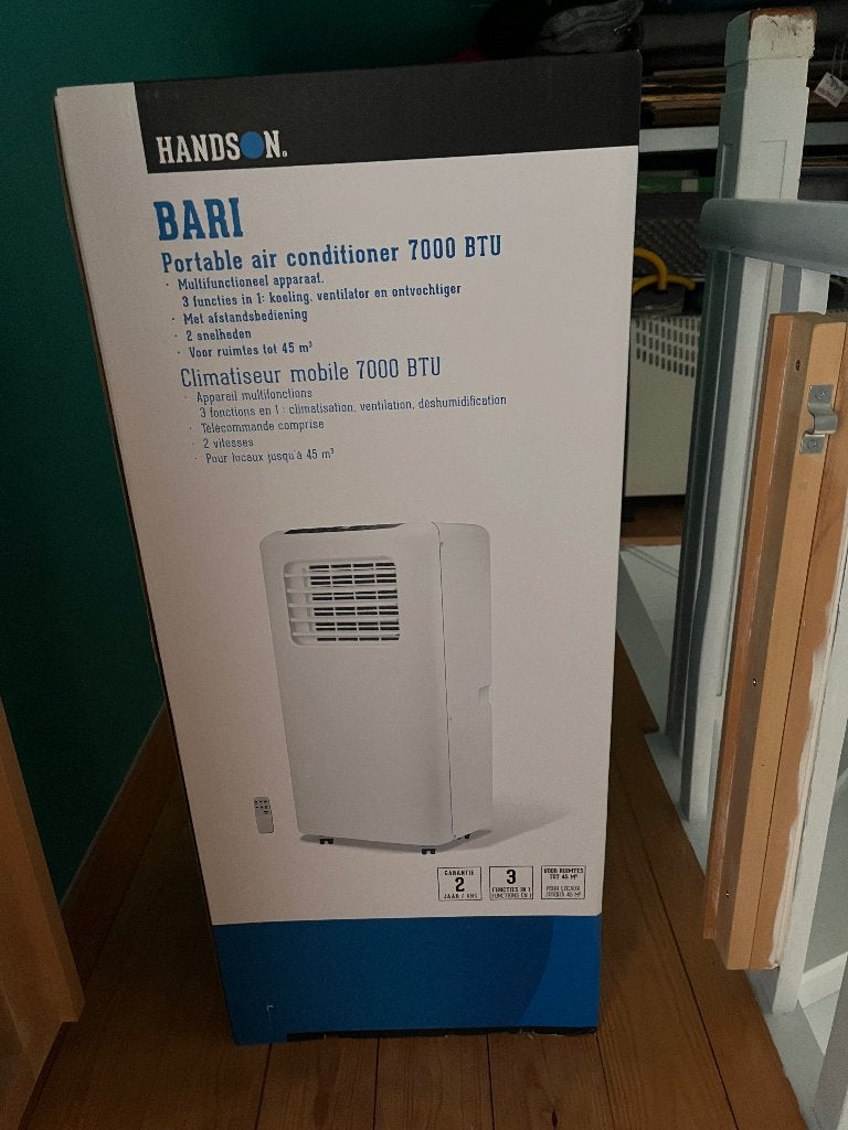 Mobiele airco, Ophalen, Zo goed als nieuw, Koelen en Ontvochtigen, Mobiele airco