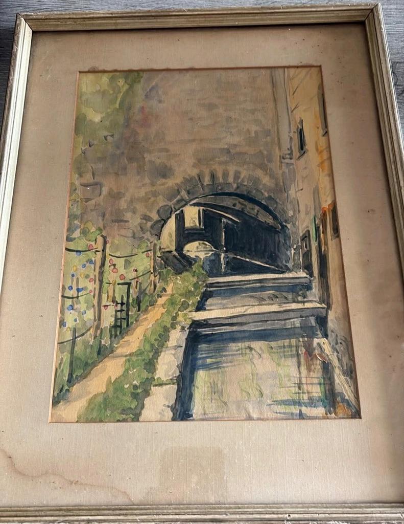 Aquarelle, Ophalen, Waterverf