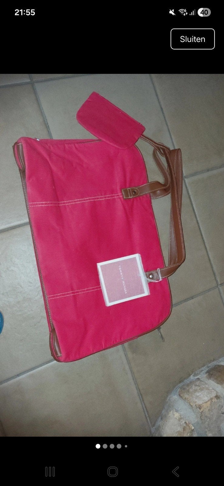Reistas en klein tasje Tommy hilfiger, Ophalen of Verzenden, Nieuw, Rood