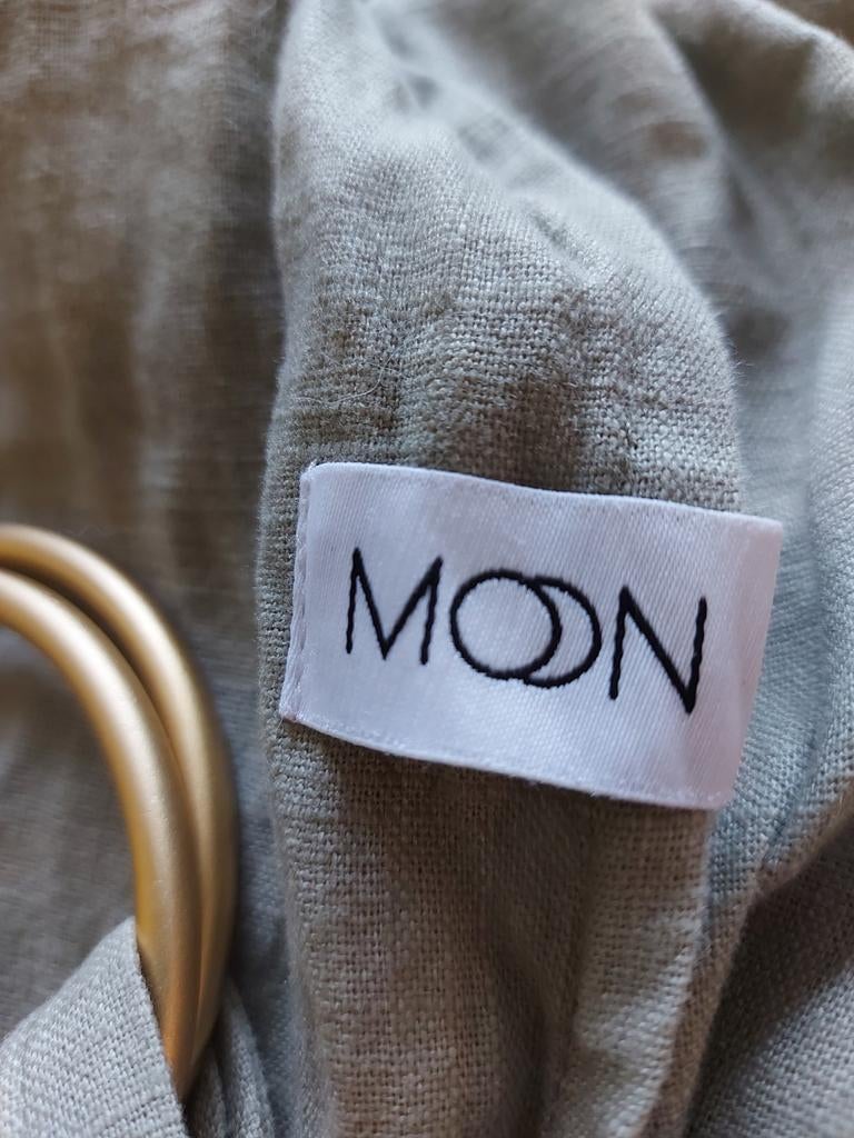 100% Linnen draagdoek sling Moon, Kinderen en Baby's, Draagdoek, Zo goed als nieuw, Buik, Ophalen