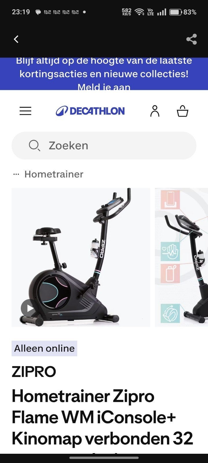 Hometrainer, Ophalen, Hometrainer