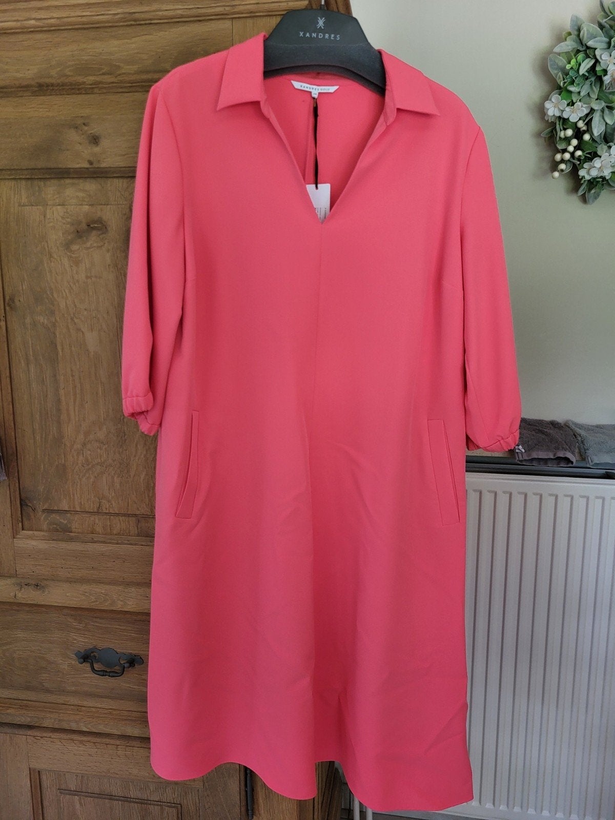 FLUO ROZE JURK - XANDRES GOLD - MAAT 44, Kleding | Dames, Jurken, Ophalen of Verzenden, Maat 42/44 (L), Roze