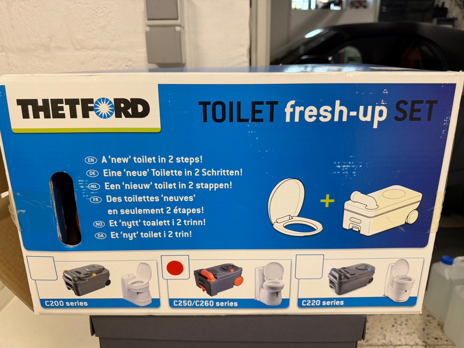 Camper wc Thetford bril en deksel afvalbak 250/260., Caravans en Kamperen, Ophalen, Nieuw
