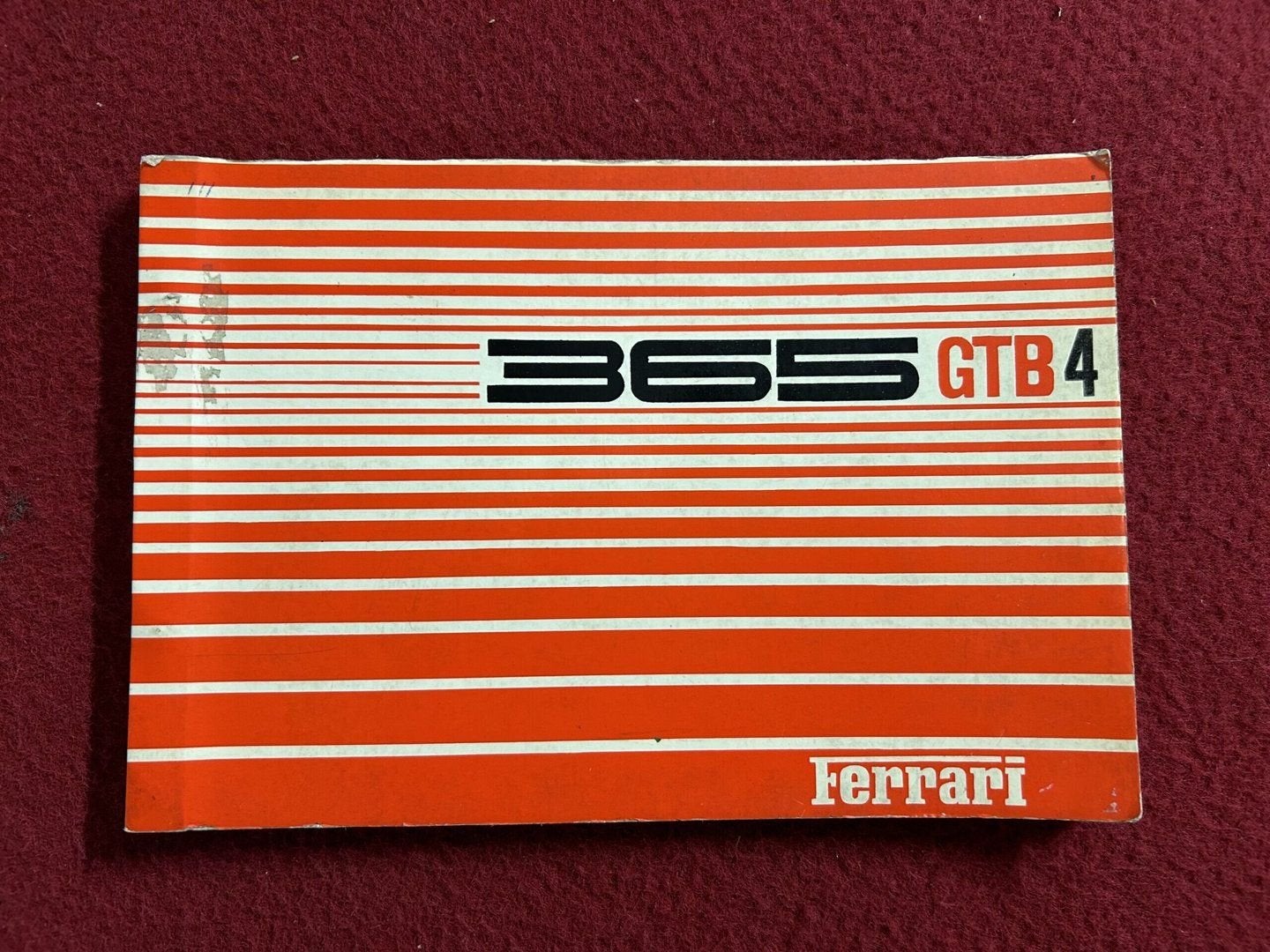 Ferrari 365 GTB/4 Daytona onderdelencatalogus, Ophalen of Verzenden