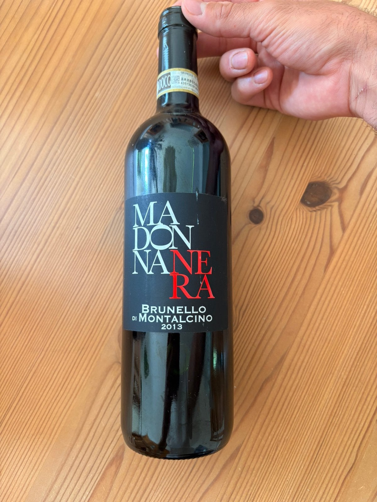 Madonna Nera Brunello di Montalcino 2013 - rode wijn, Ophalen of Verzenden, Zo goed als nieuw, Italië, Rode wijn