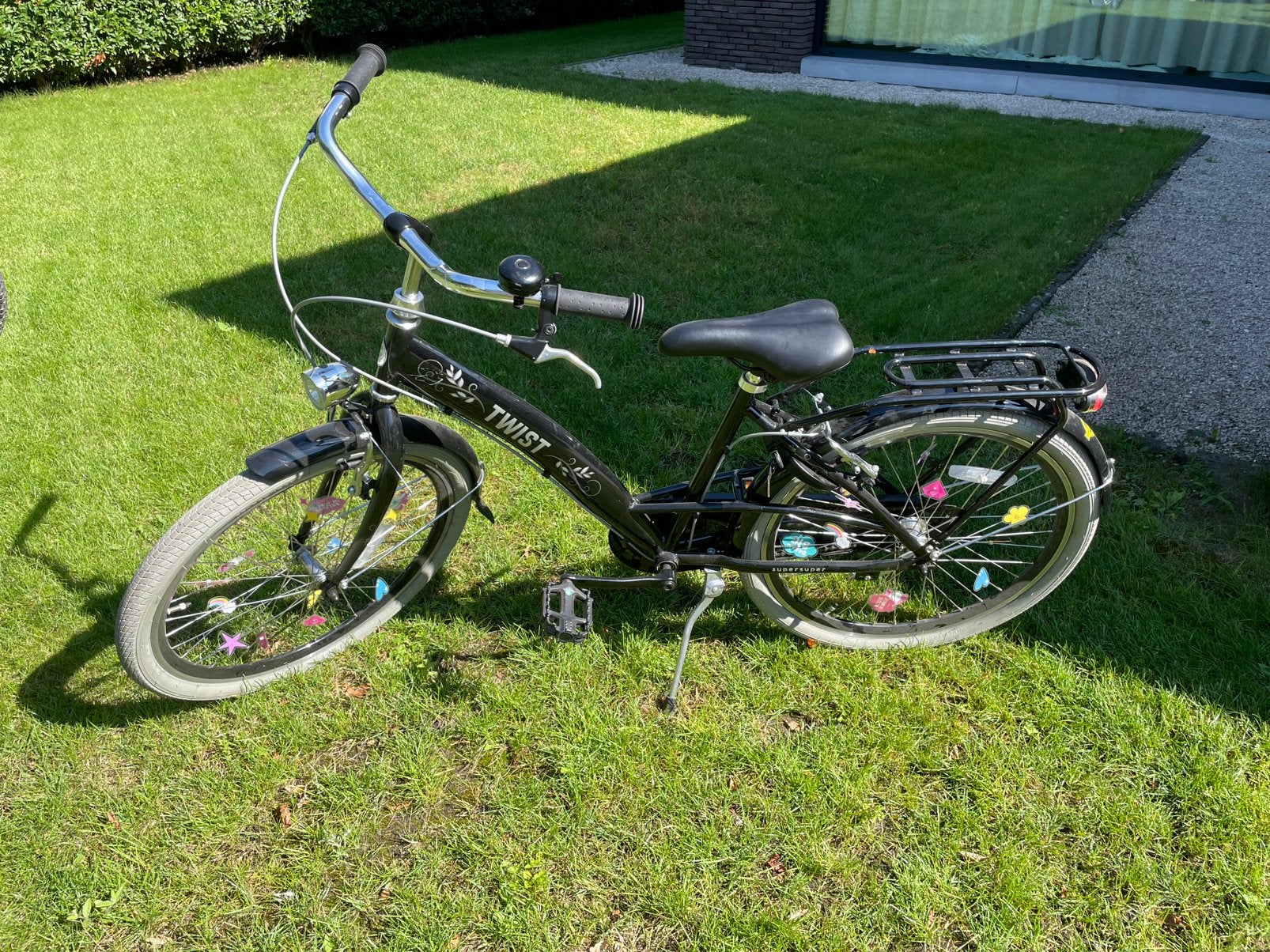Stoere meisjesfiets 24 inch, Ophalen, Gebruikt, Velgrem, 24 inch