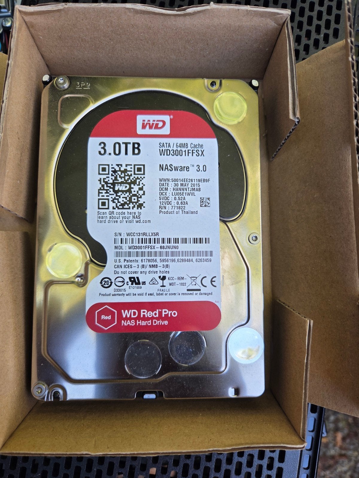 Western Digital Red NAS harde schijf [WD30EFRX], Computers en Software, Harde schijven, Intern, Server, HDD, Zo goed als nieuw