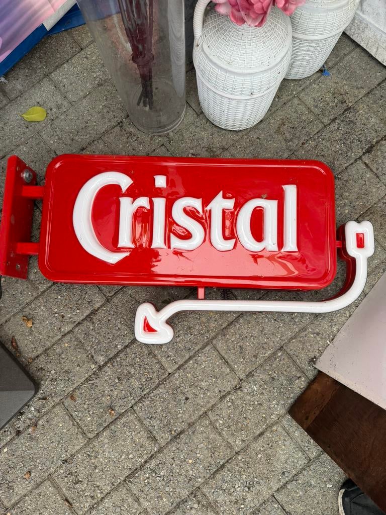 Licht reclame cristal, Verzamelen, Merken en Reclamevoorwerpen, Ophalen, Zo goed als nieuw