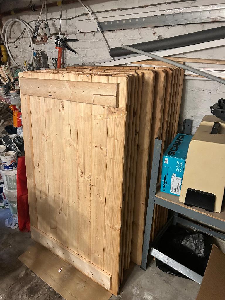 Houten panelen / Wooden panels, Doe-het-zelf en Bouw, Platen en Panelen, Gebruikt, Hout, Ophalen