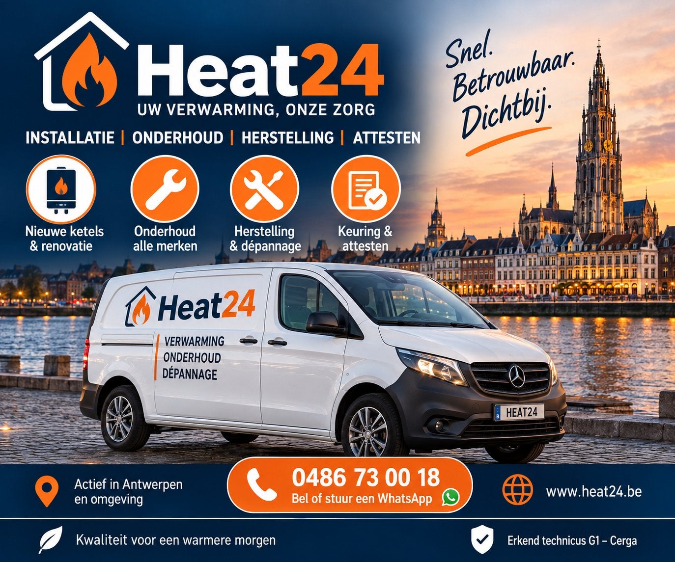 Verwarming Antwerpen | Onderhoud, herstelling & installatie, Installatie