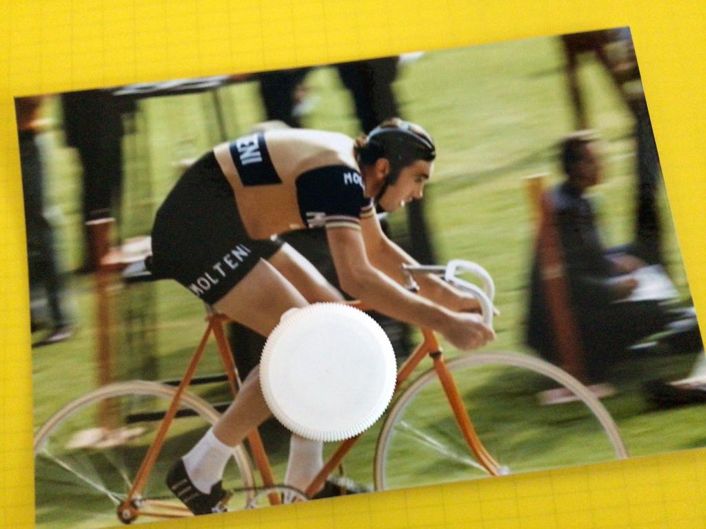 wielerfoto  team molteni  eddy merckx, Verzenden, Zo goed als nieuw