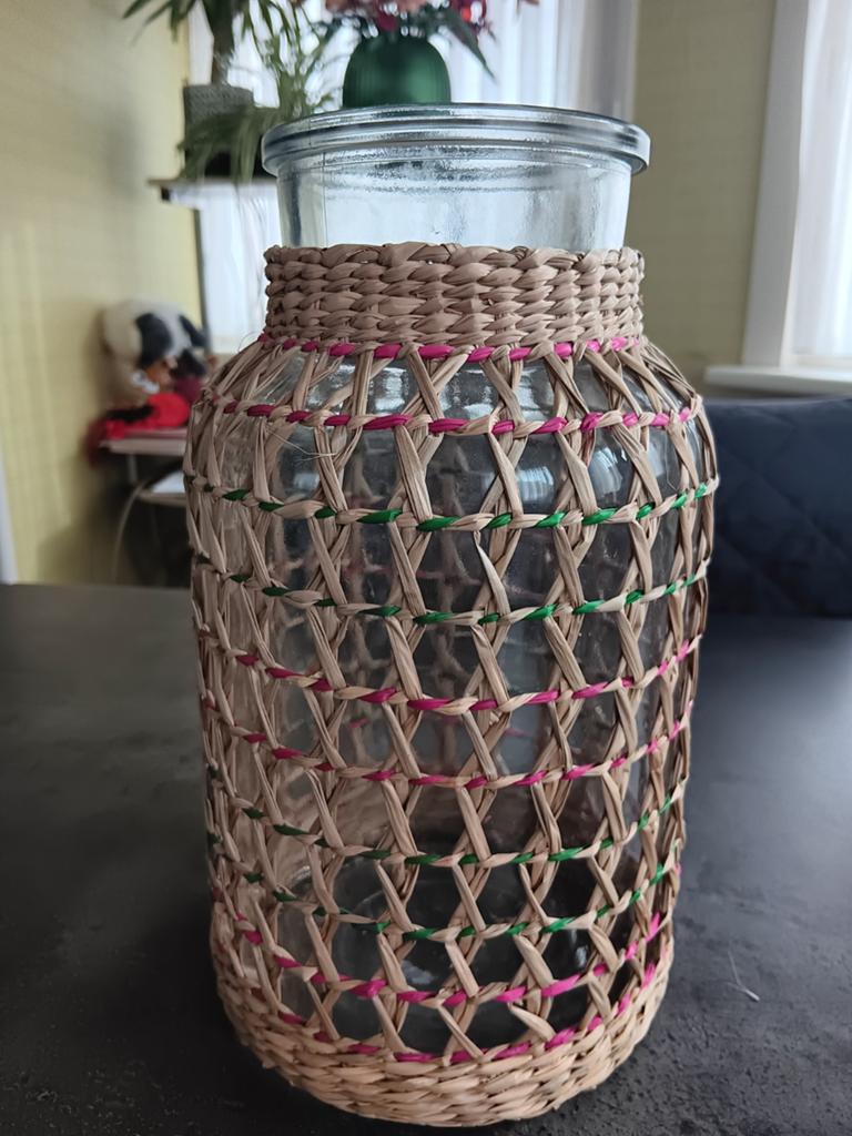 Leuke vaas met summervibes, Enlèvement, Comme neuf, Verre