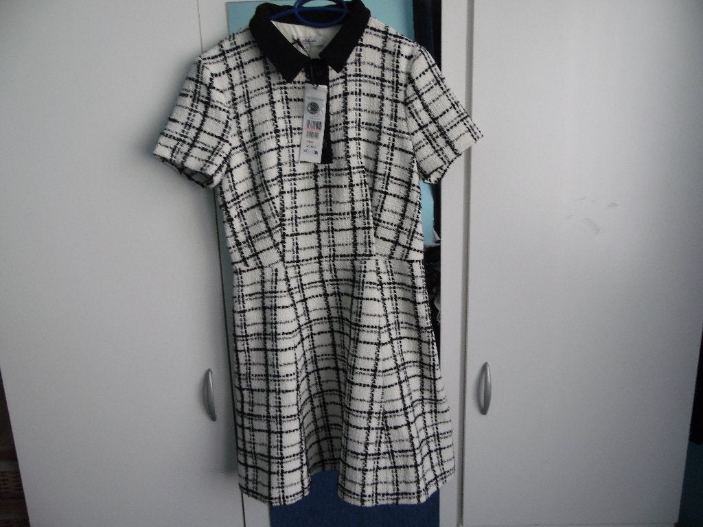 MORGAN NIEUWE JURK + RIEM, Maat 38/40 (M), Wit, Nieuw, Knielengte
