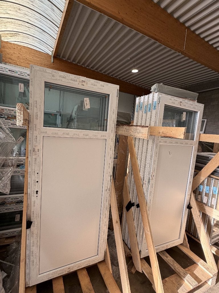 Portes de services PVC Blanc 5 points de fermetures en stock, Bricolage & Construction, Neuf, Chambranle de porte, Synthétique