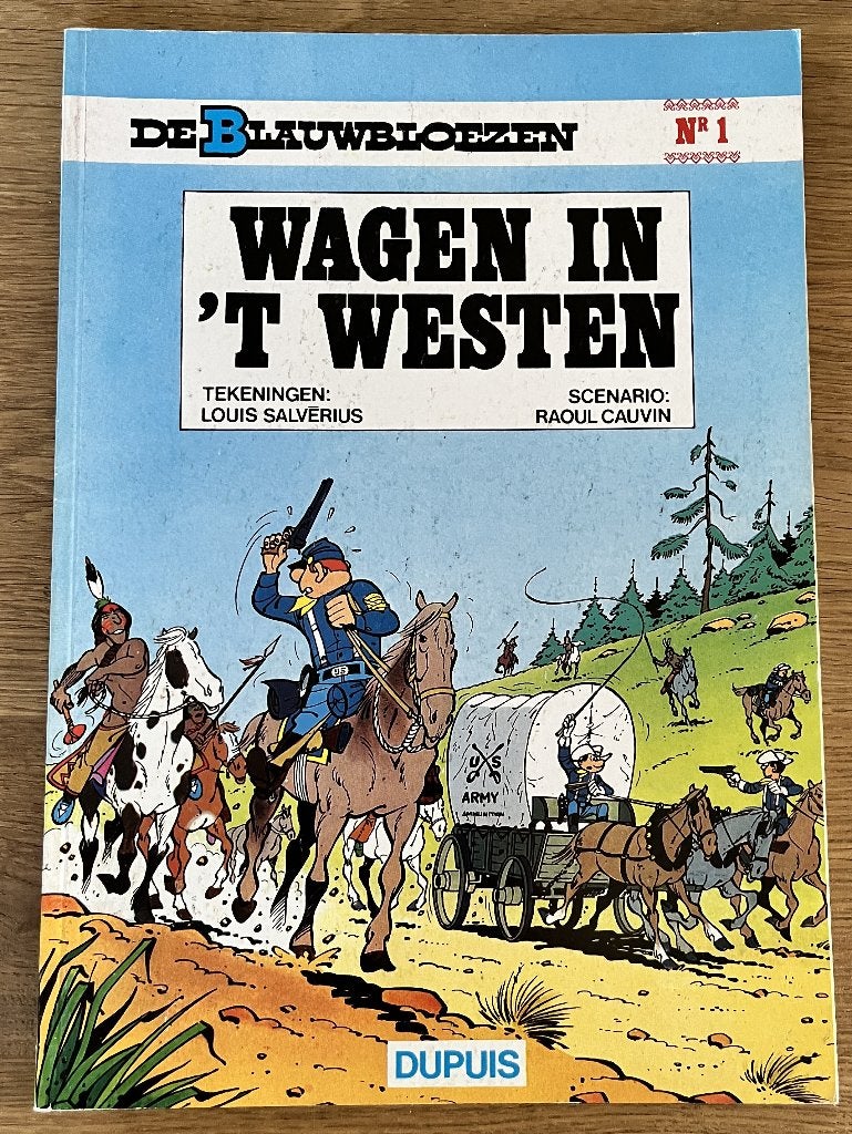 De Blauwbloezen - Wagen in 't Westen - 1(2003) Strip, Boeken, Eén stripboek, Ophalen of Verzenden, Zo goed als nieuw