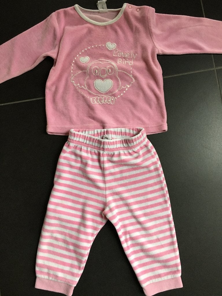 Pyjama roos C&A maat 80, Kinderen en Baby's, Babykleding | Maat 80, Nacht- of Onderkleding, C&A, Meisje, Ophalen of Verzenden