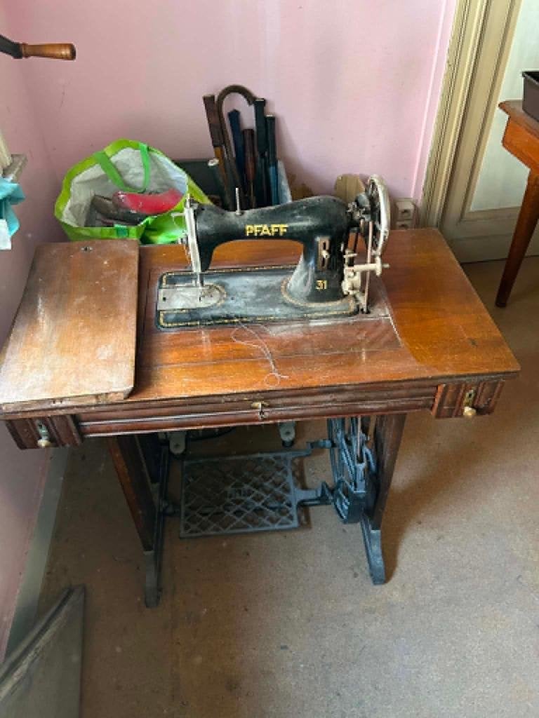 antieke Pfaff trapnaaimachine (model 31), Antiek en Kunst, Antiek | Naaimachines, Ophalen