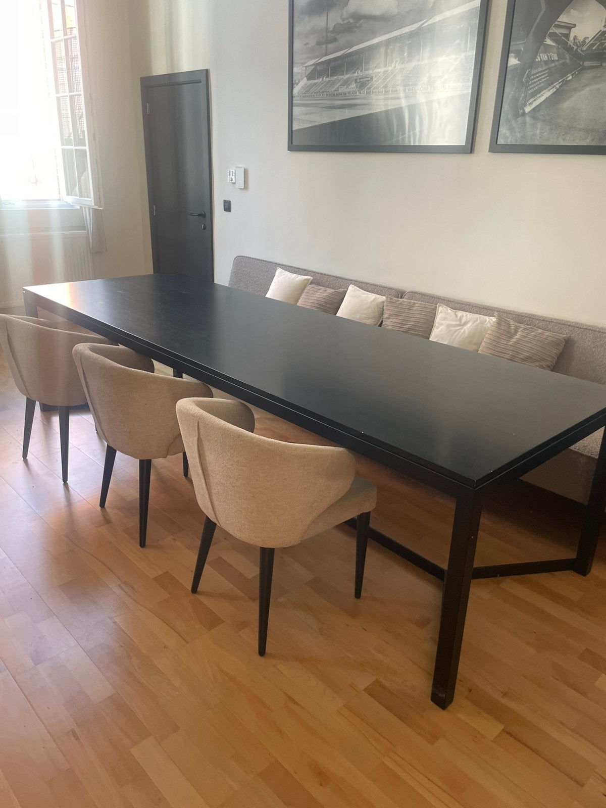 Eetkamertafel 3 meter, Huis en Inrichting, Tafels | Eettafels, Ophalen, Gebruikt, 200 cm of meer, 50 tot 100 cm