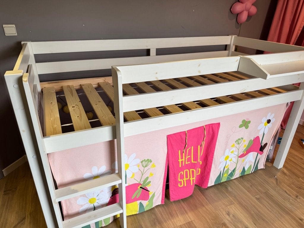 gratis af te halen: hoogslaper 1 pers, Huis en Inrichting, Ophalen, Gebruikt, Hoogslaper, Eenpersoons