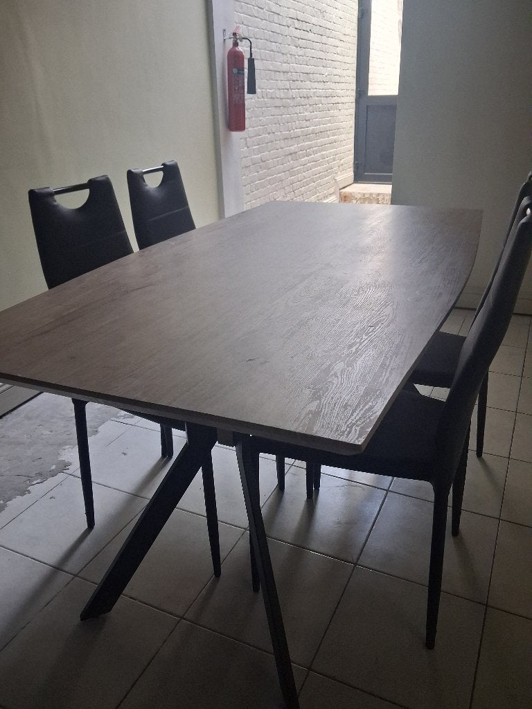 Salon complet + table à manger avec 4 chaises., Maison & Meubles, Enlèvement, Utilisé, 4 à 6 chaises