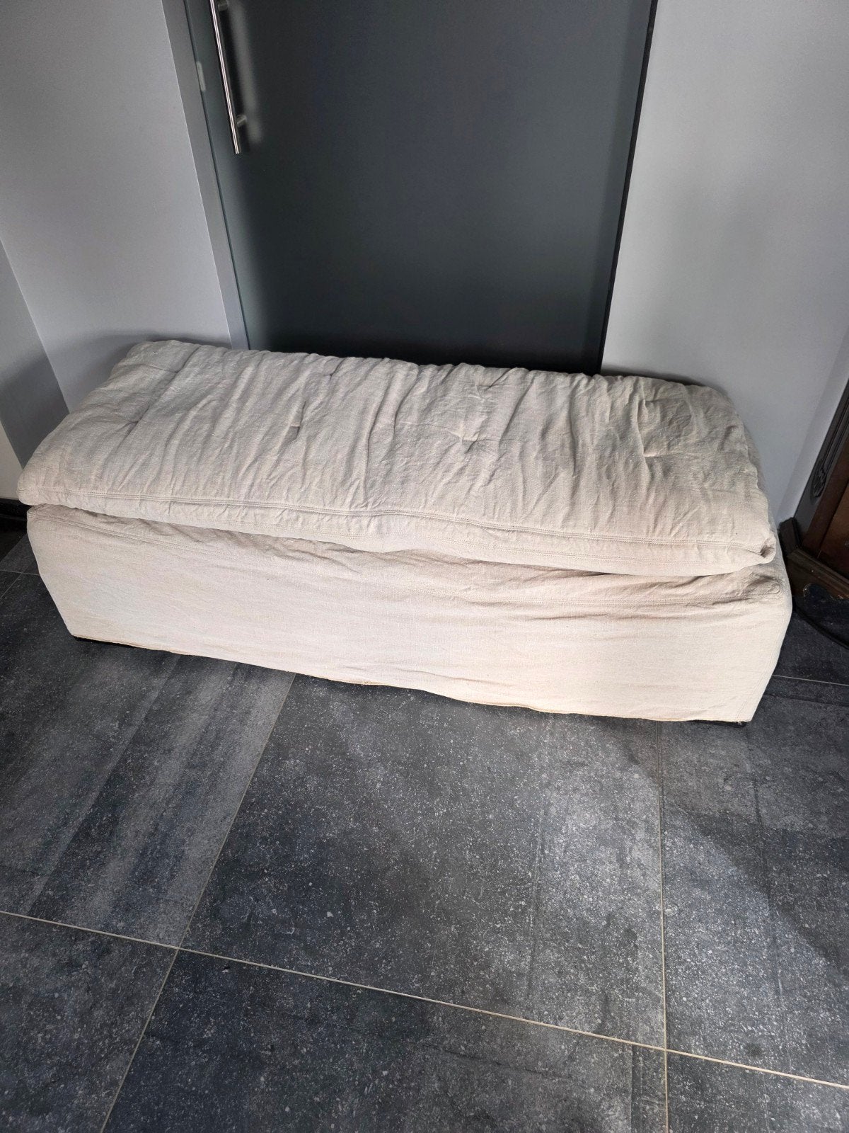 zitbank in stof, Ophalen, Minder dan 75 cm, 150 tot 200 cm, Tweepersoons