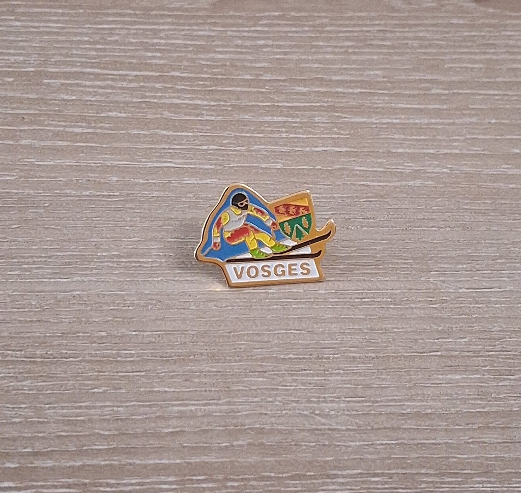 PIN - ALPINE SKI - VOSGES - VOGEZEN - FRANCE - FRANKRIJK, Envoi, Utilisé, Sport, Insigne ou Pin's