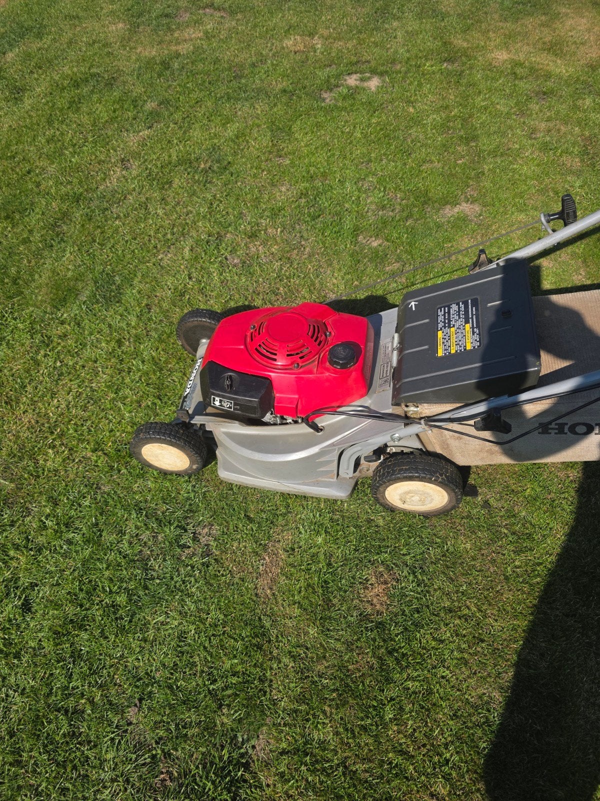 Honda HRB zelftrekker, Ophalen