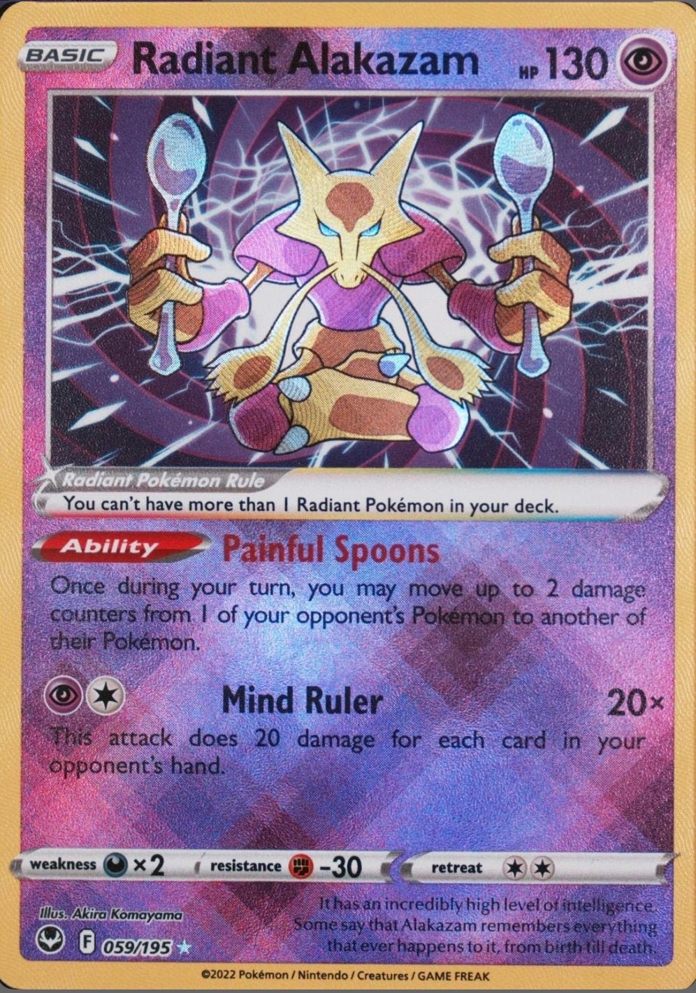 2022 SWSH Radiant Alakazam - PSA8, Ophalen, Nieuw