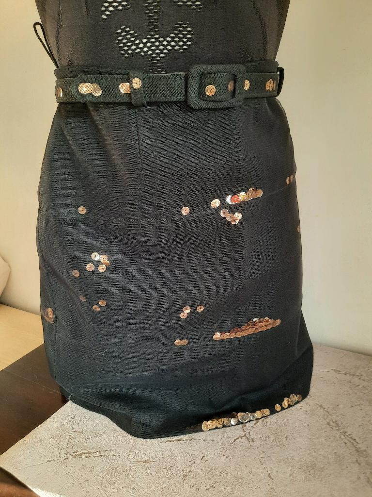 Moschino feestelijk rokje, Kleding | Dames, Rokken, Maat 38/40 (M), Zwart, Zo goed als nieuw, Boven de knie