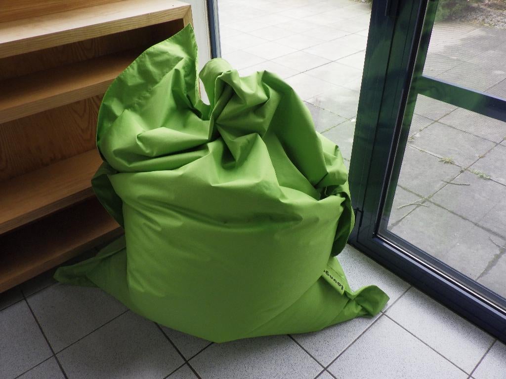 zitzak lime groen groot lounge, Ophalen, Gebruikt, Groen, Zitzak
