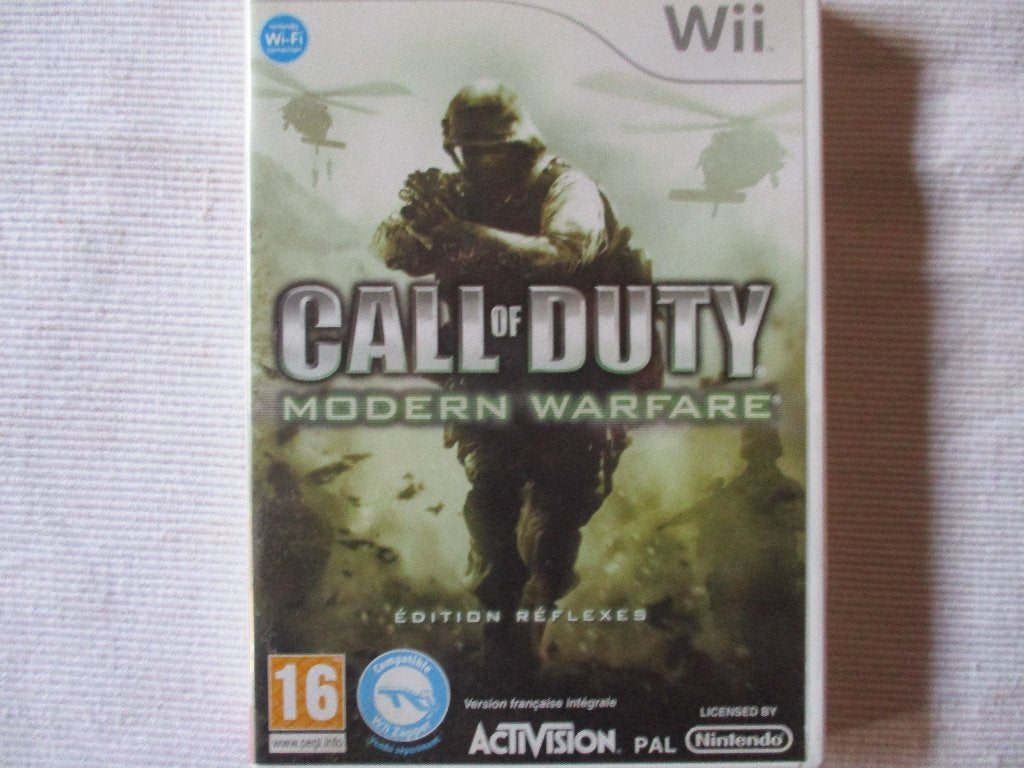 Jeu Wii CALL of DUTY, Modern Warfare, Consoles de jeu & Jeux vidéo, Enlèvement ou Envoi, Combat, Comme neuf, À partir de 16 ans