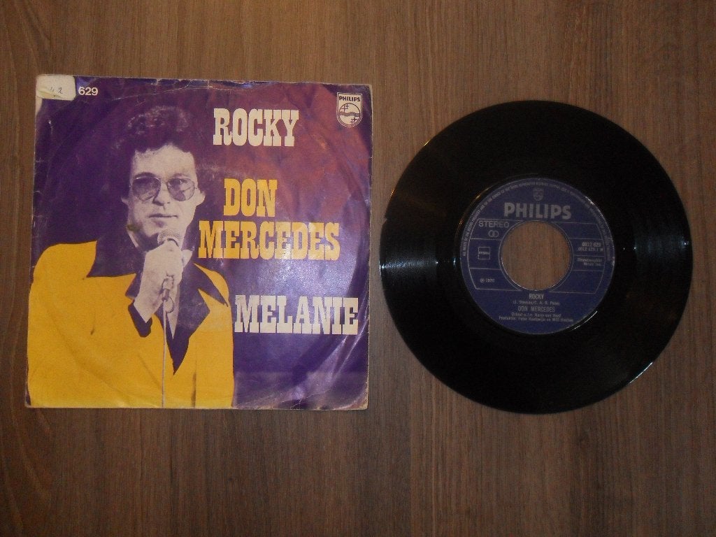 Don Mercedes - Rocky, Cd's en Dvd's, Ophalen of Verzenden, Gebruikt, 7 inch, Levenslied of Smartlap