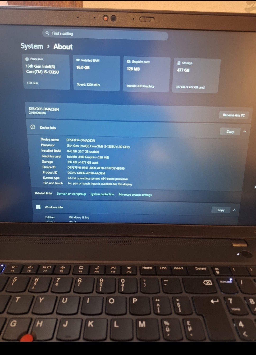 Laptop Lenovo Thinkpad L15 GEN 4 met groot beeldscherm, Computers en Software, Windows Laptops, Lenovo Thinkpad, 15 inch, Ophalen of Verzenden