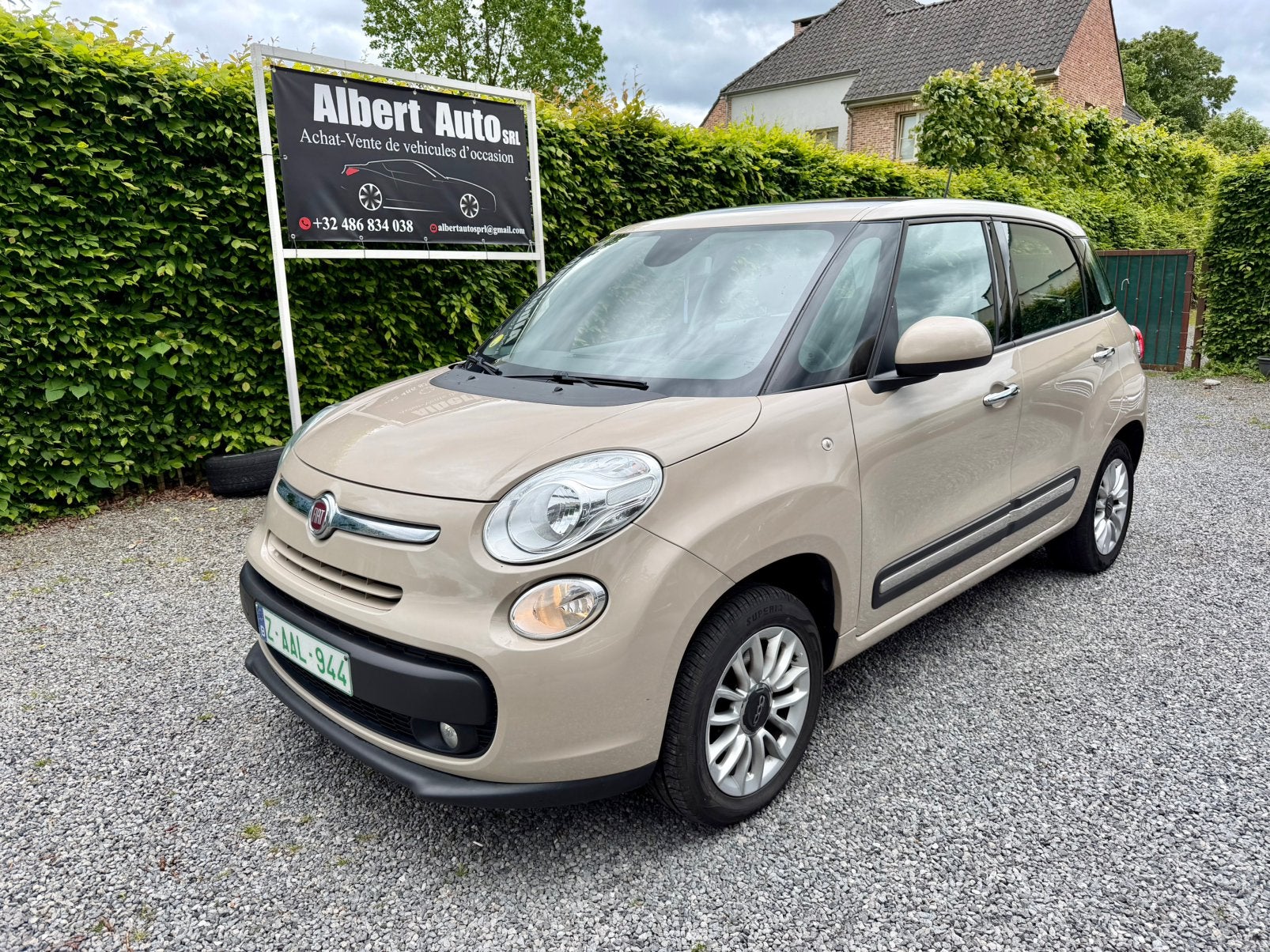 FIAT 500L. 0.9 ESSENCE +CNG. 59.KW. GPS. EURO 6B., Euro 6, Entreprise, Boîte manuelle, Climatisation automatique
