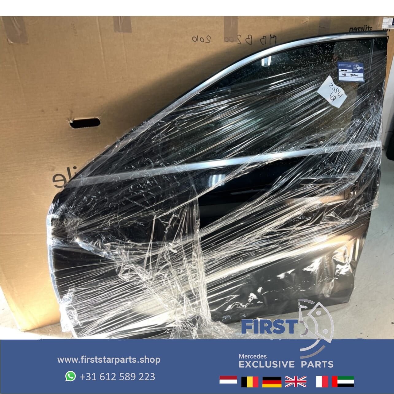 W205 C43 C63 AMG DEUR ZWART COMPLEET LINKS VOOR Mercedes C K, Auto-onderdelen, Gebruikt, -, Deur, Voor