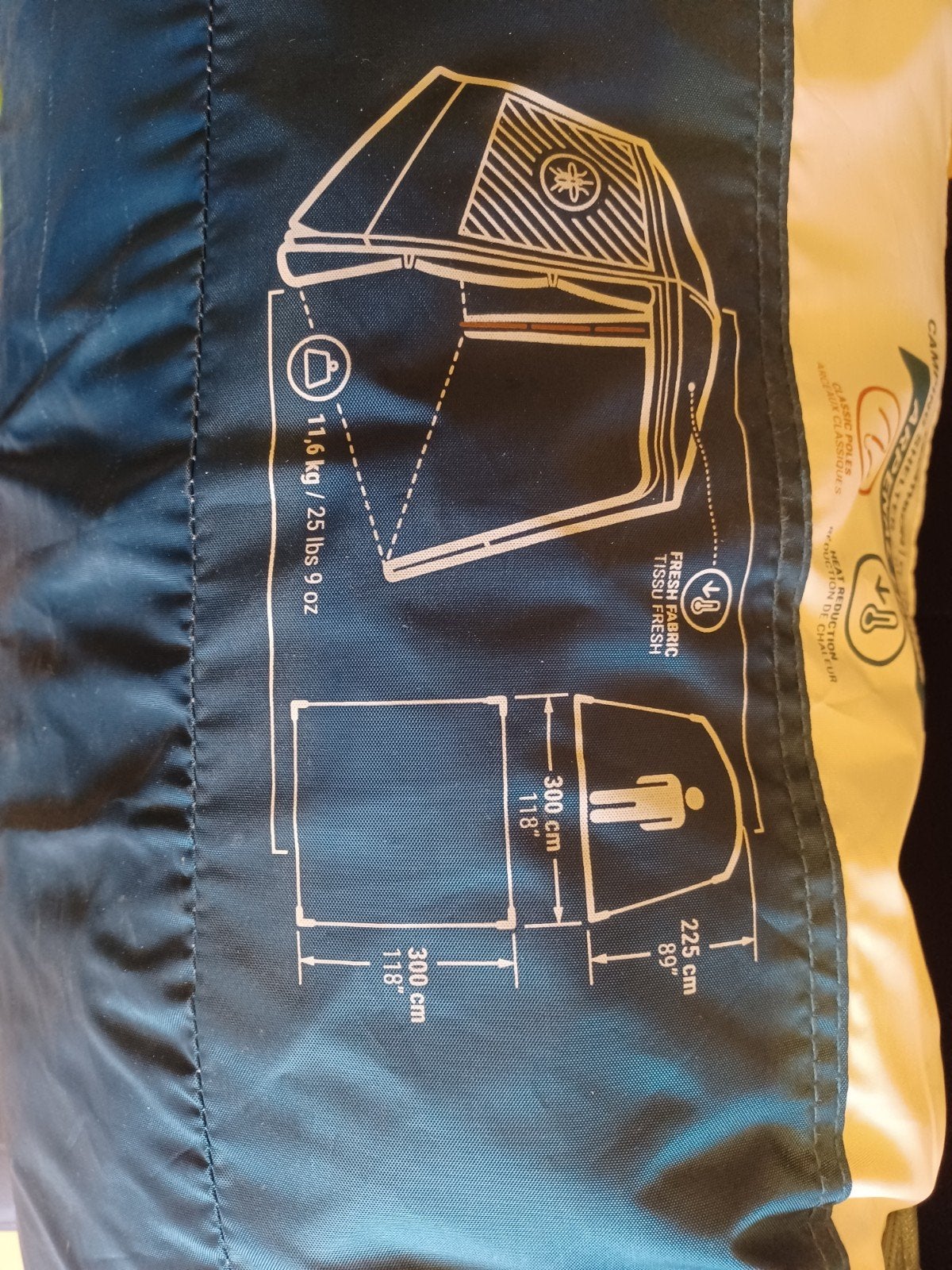 Séjour tente decathlon, Ophalen