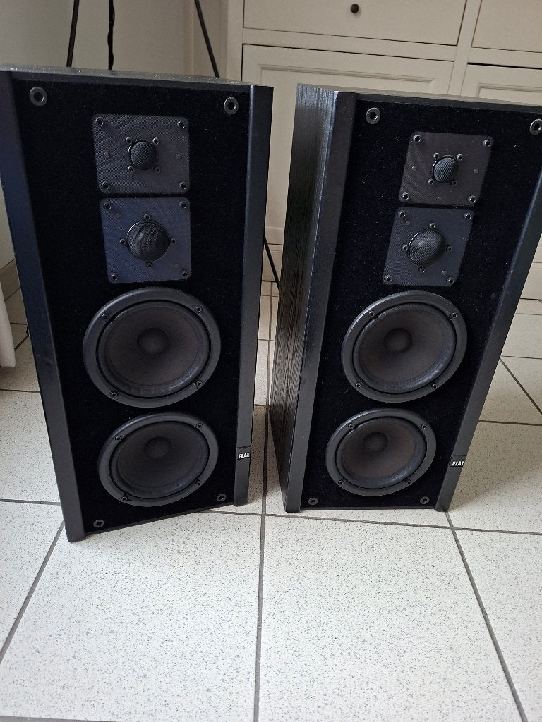 Haut-parleurs ELAC 75, TV, Hi-fi & Vidéo, Enceintes, Autres marques, Enlèvement ou Envoi, 60 à 120 watts, Utilisé