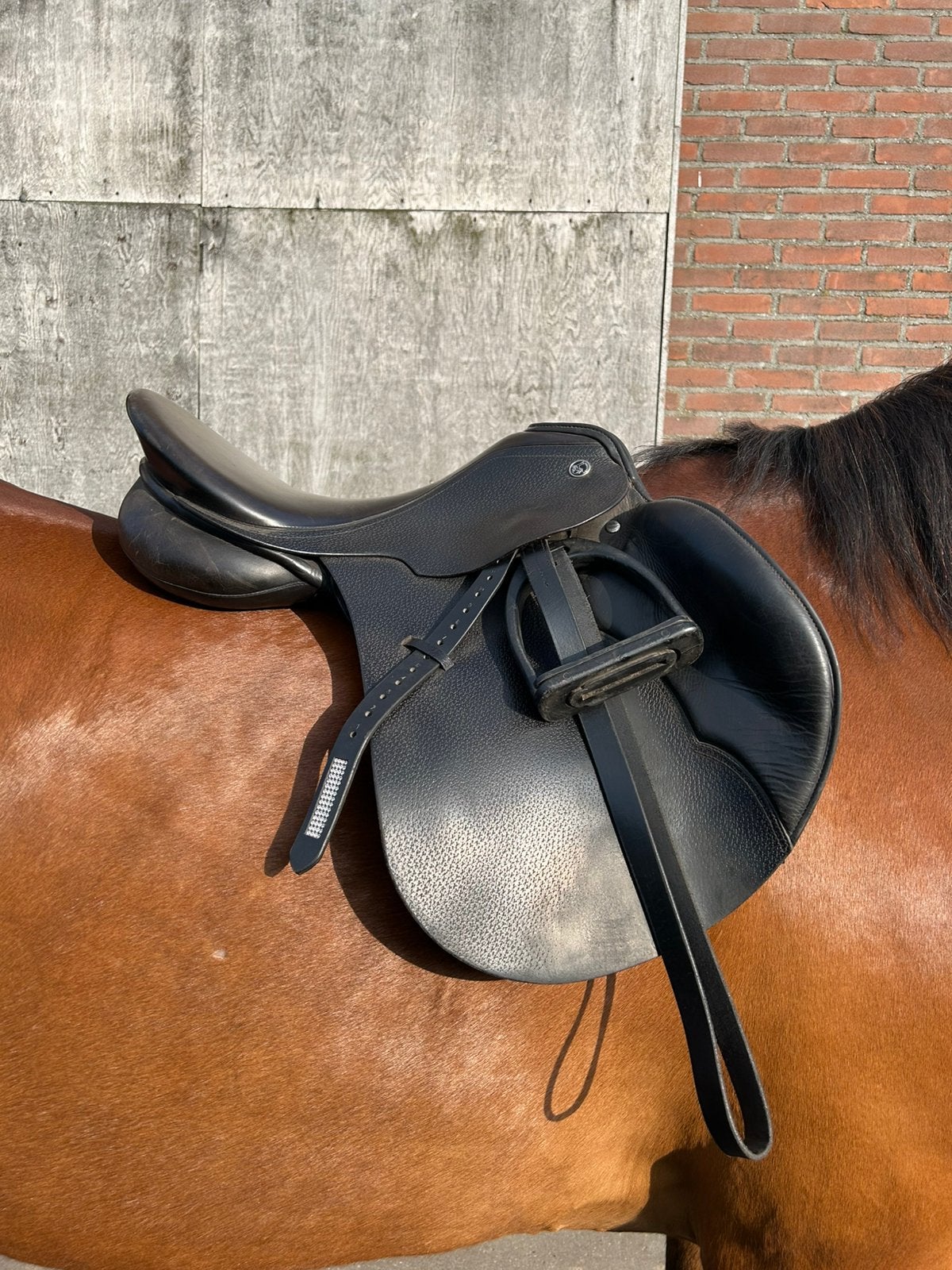 Kieffer veelzijdigheidszadel 18 inch, Dieren en Toebehoren, Ophalen of Verzenden, Gebruikt, Overige soorten