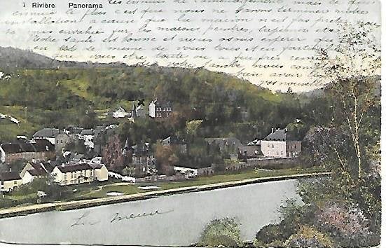 RIVIÈRE  Panorama, Collections, Envoi, Avant 1920, Affranchie, Namur