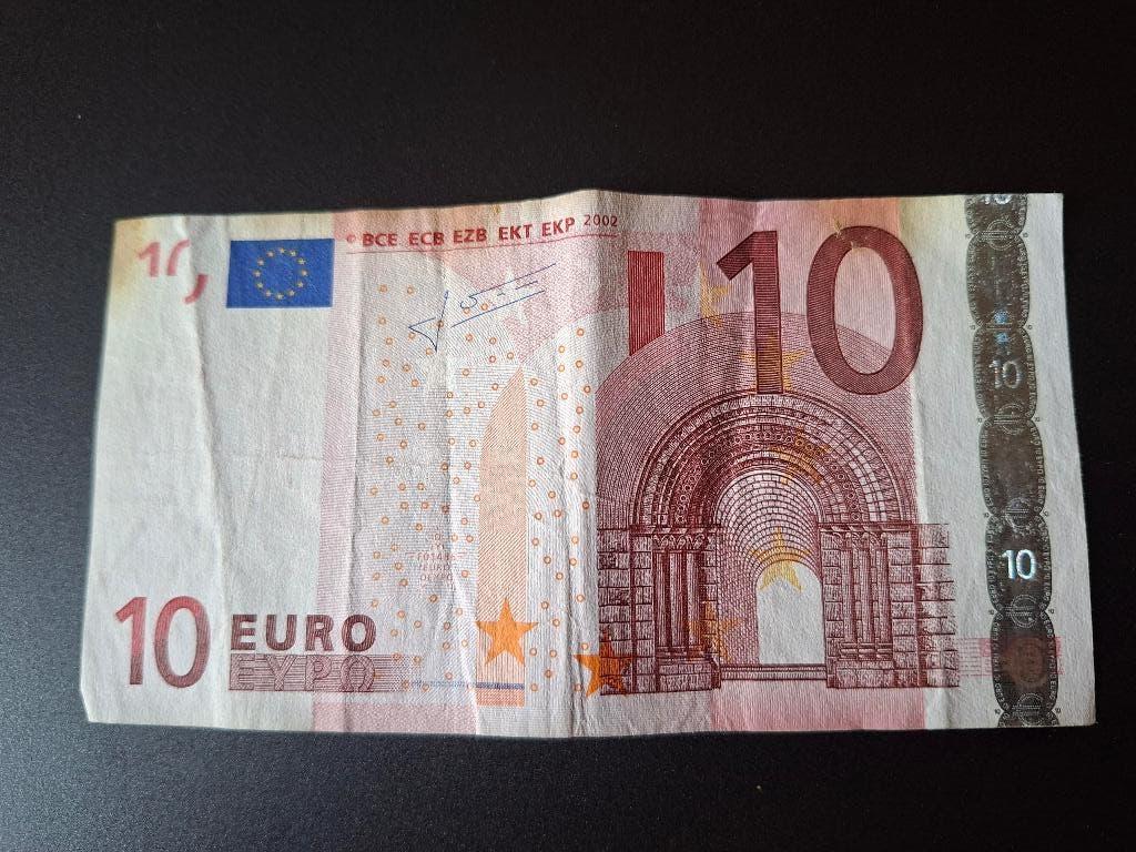 2002 Autriche 10 euros ancienne série Trichet code F014, Timbres & Monnaies, Billets de banque | Europe | Euros, Envoi, Autriche