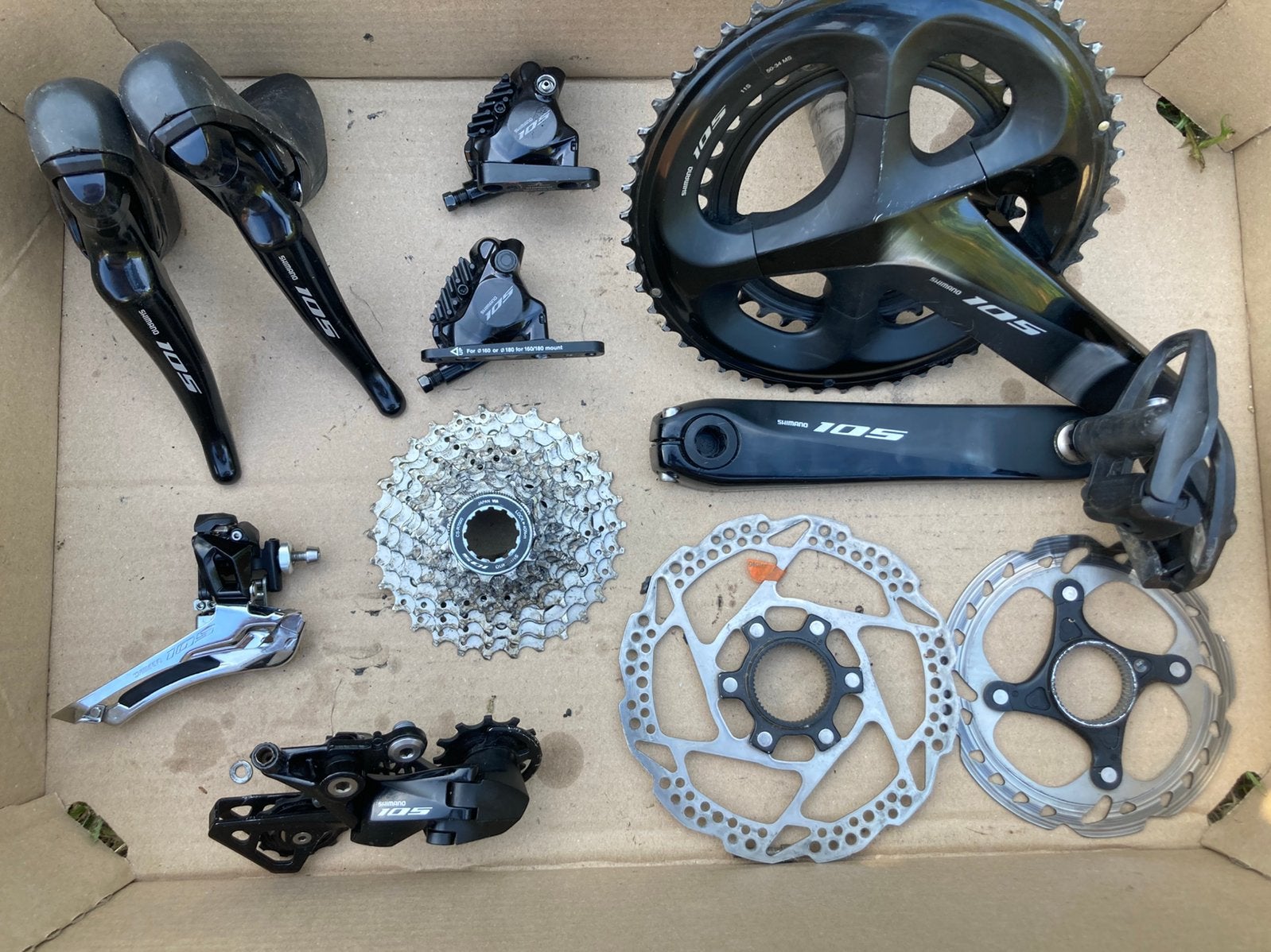 Groepset koersfiet disc shimano 105, Fietsen en Brommers, Ophalen of Verzenden, Gebruikt, Racefiets, Overige typen