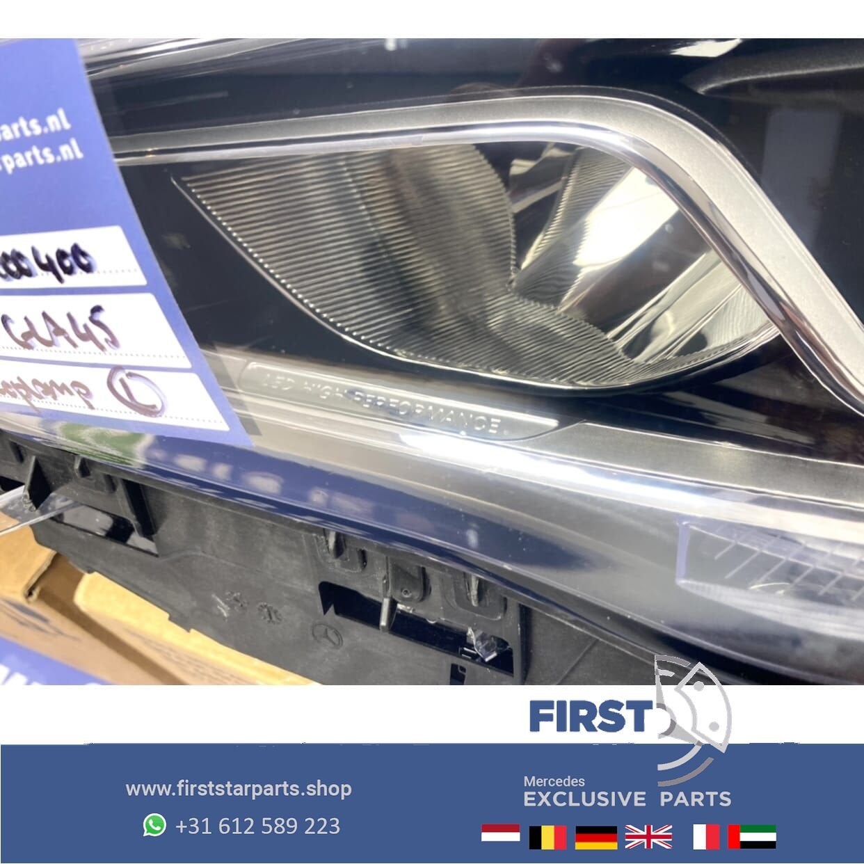 H247 GLA 2021 KOPLAMP LINKS origineel Mercedes HIGH PERFORMA, Gebruikt, -, Ophalen of Verzenden, -