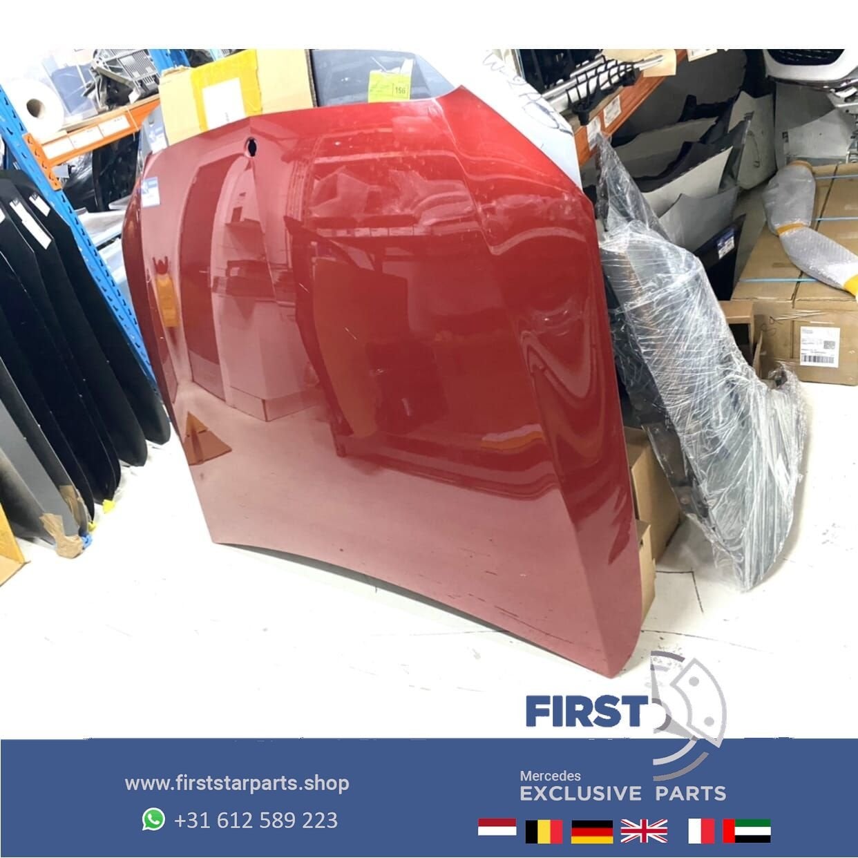 W213 S213 E KLASSE MOTORKAP ROOD origineel Mercedes 2016-202, Auto-onderdelen, Gebruikt, -, Voor, Ophalen of Verzenden
