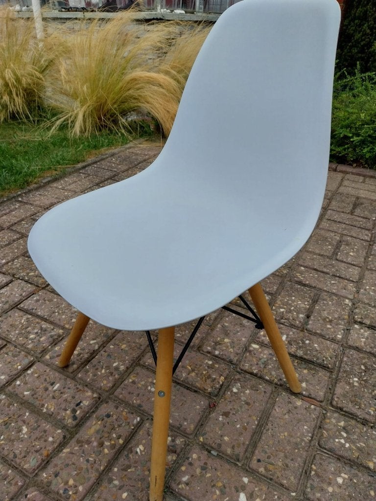 4 witte stoelen, Maison & Meubles, Chaises, Enlèvement, Utilisé, Bois, Blanc