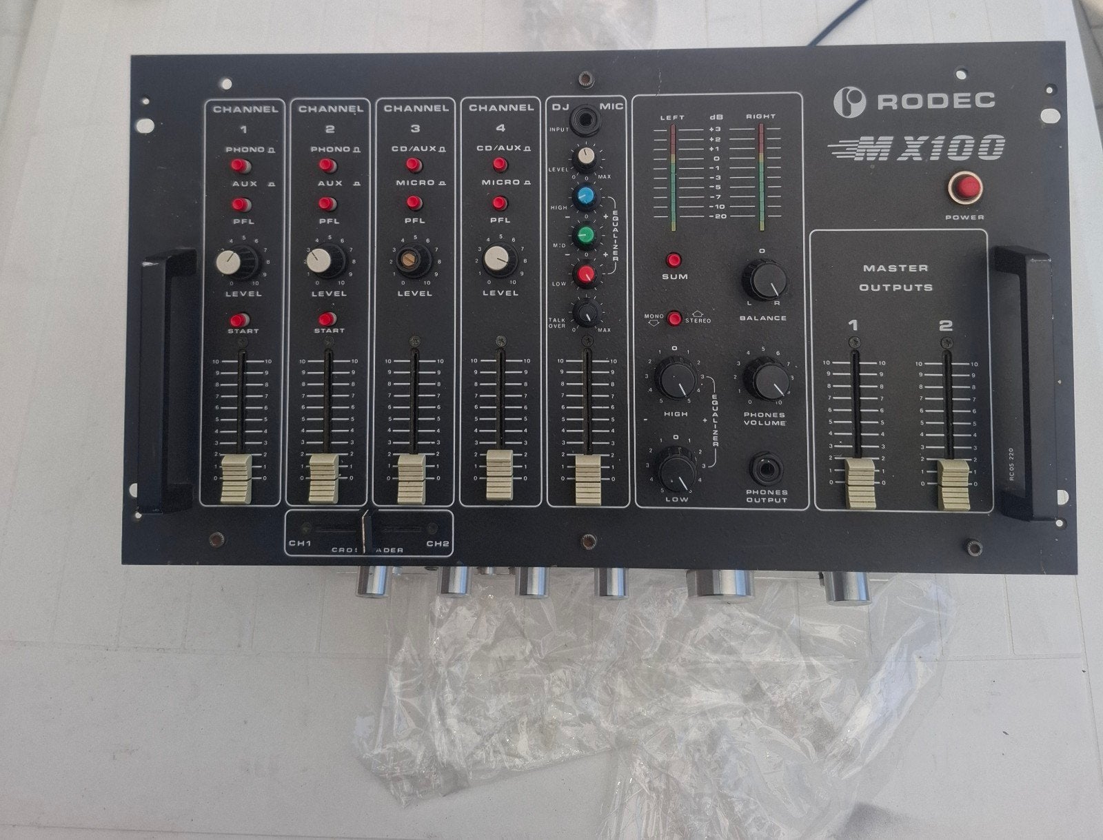Rodec MX100 DJ Mixer + Audio Sonic versterker – Professionel, Audio, Tv en Foto, Professionele apparaten, Ophalen, Audio