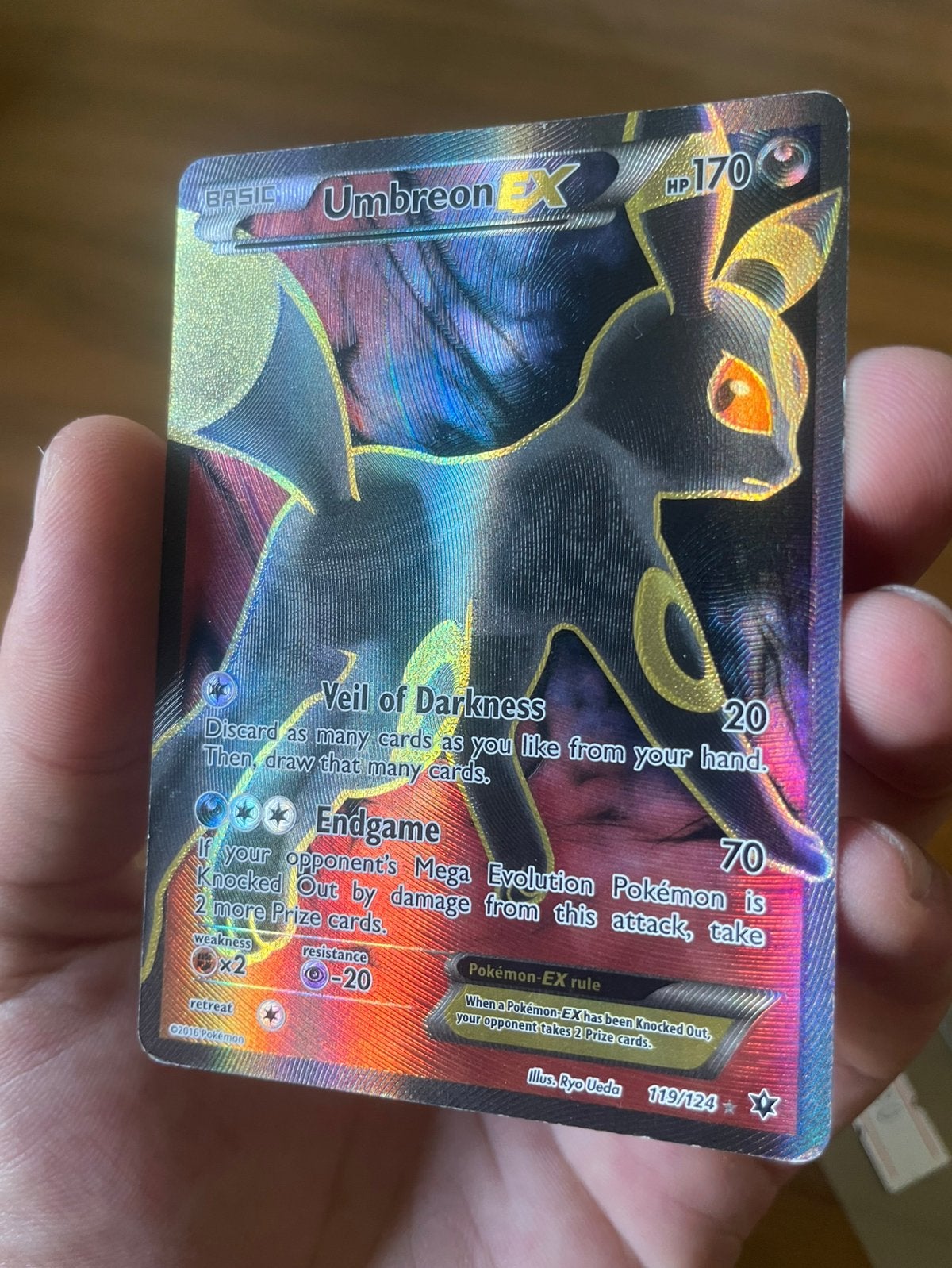Umbreon ex Fates Collide, Enlèvement ou Envoi, Utilisé, Cartes en vrac, Foil