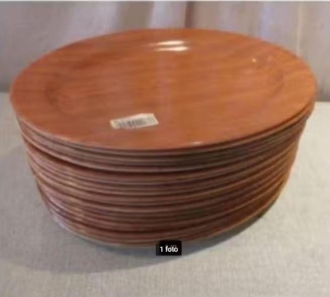 21 Dienbladen voor thee of koffie - Melamine - 36x25, Ophalen of Verzenden, Zo goed als nieuw, Kunststof, Dienblad