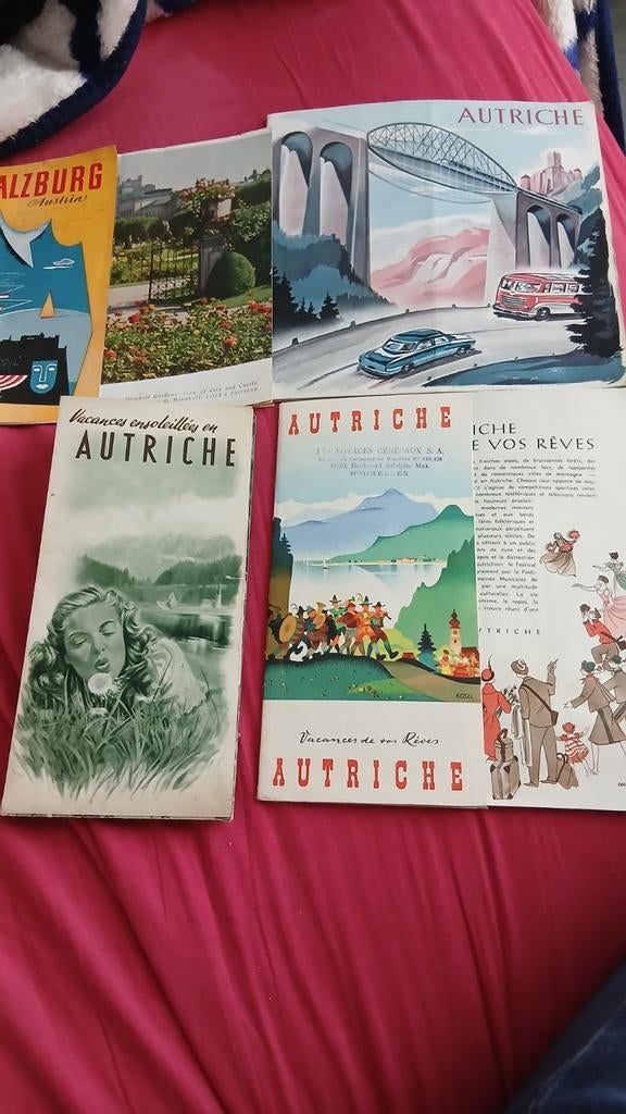 Set brochures Oostenrijk jaren 50 Salzburg vintage toerisme, Boeken, Algemeen