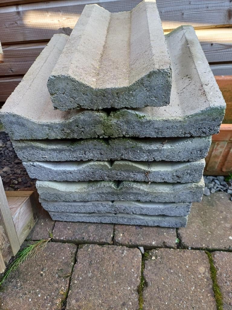 Beton gootjes 13 x 30 cm= 3,90m., Tuin en Terras, Ophalen, Beton