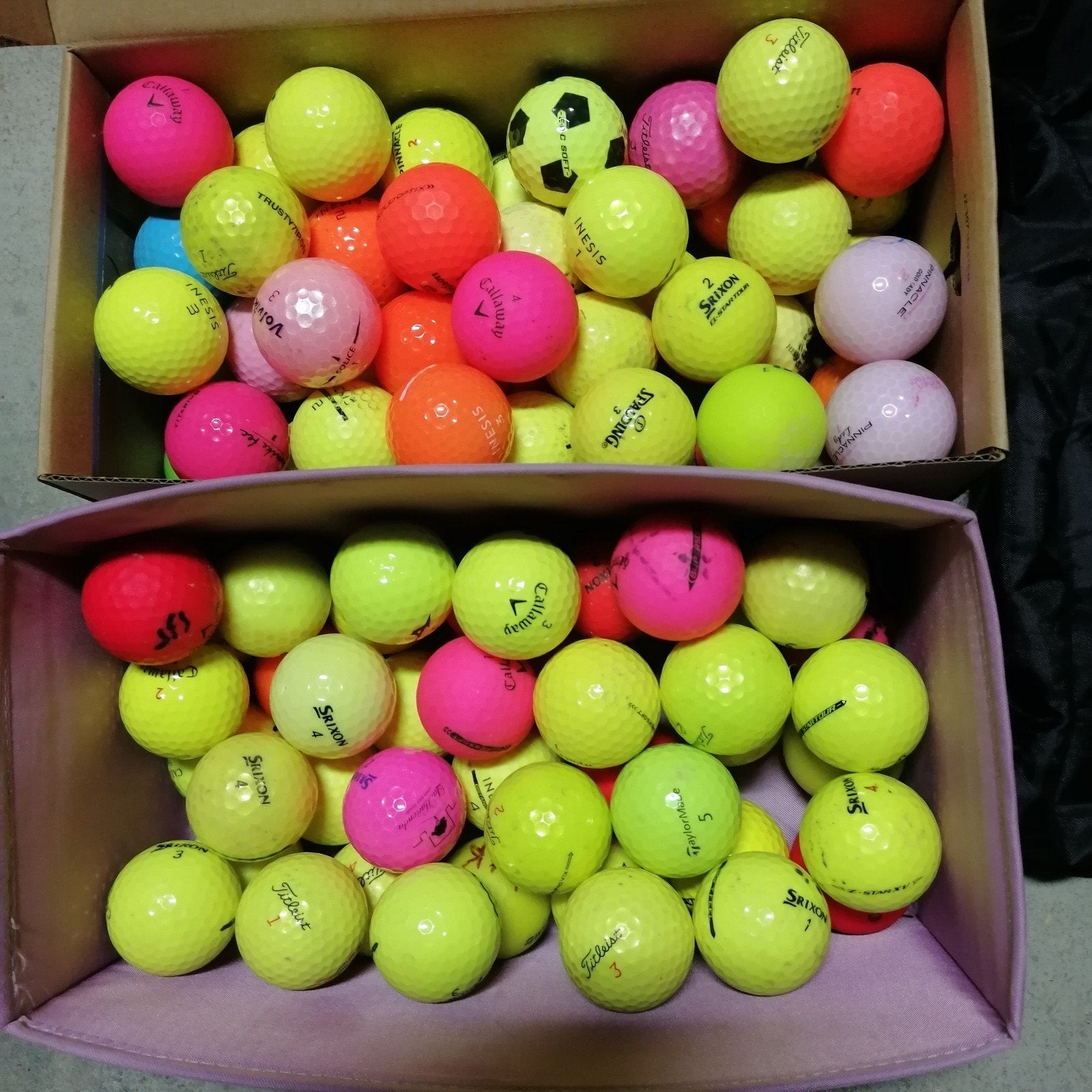100 Balles de couleur titleist, Callaway, Srixon..., Sport en Fitness, Golf, Ophalen of Verzenden, Bal(len), Callaway